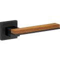 Wallebroek M&T 90.0013.46 krukgarnituur Mimolimit messing mat zwart PVD-teak W3190.0013.46