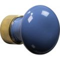 Wallebroek Merigous 80.8018.90 meubelknop porselein Paddenstoel 30 mm messing gepolijst ongelakt-blauw W4580.8018.90