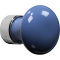Wallebroek Merigous 80.8018.90 meubelknop porselein Paddenstoel 30 mm messing glans nikkel-blauw W4680.8018.90