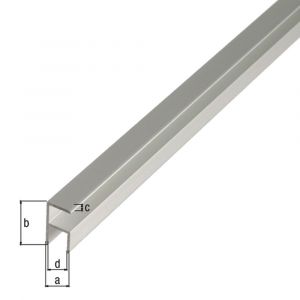 GAH Alberts hoekprofiel zelfklevend aluminium zilver 15,9x30x1,5 mm 2 m 030678