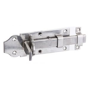 GAH Alberts hangslotschuif sluitgrendel RVS recht tegenstuk 120 mm 116910