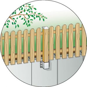 GAH Alberts paalhouder L-U stenen-muren verzinkt 71x71 mm 208721