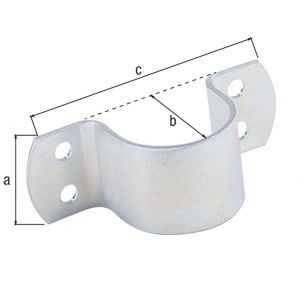 GAH Alberts buisklem staal geel verzinkt voor diameter 44,5 mm 216665