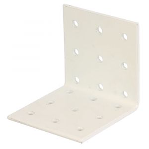 GAH Alberts hoekkoppelplaat verzinkt wit 60x60x60 mm 330774