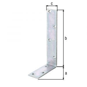 GAH Alberts balkhoek geel verzinkt 150x150x40 mm 333553