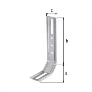 GAH Alberts stoelhoek verstelbaar sendzimir verzinkt 50x30x120x32 mm 341404