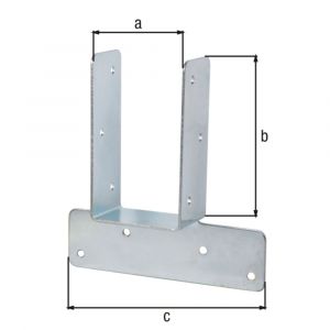 GAH Alberts balkverbinding versterkingshoek blauw verzinkt 46x82x112 mm 350215