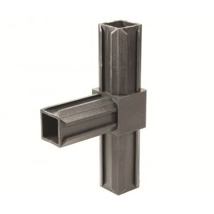 GAH Alberts XD-buisverbinder T-stuk PVC zwart voor 20x20 mm 426378