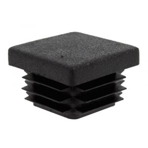 GAH Alberts stop vierkante buis voor boorgat PVC zwart 25x25 mm set 4 stuks 426729