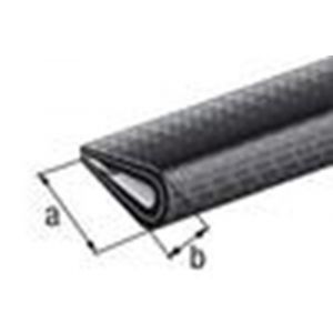 GAH Alberts kantbeschermingsprofiel PVC zwart 10x7 mm 1,5 m 426859