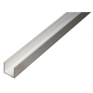 GAH Alberts U-profiel aluminium blank 20x15x20x1,5 mm 1 m 475697