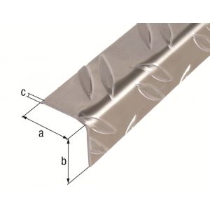 GAH Alberts hoekprofiel aluminium blank 41,2x41,2x2 mm 2 m 467722