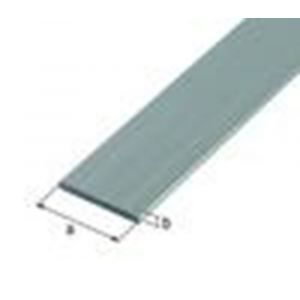 GAH Alberts platte stang aluminium blank 20x5 mm 2 m 469962