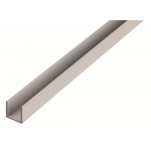 GAH Alberts U-profiel aluminium blank 25x25x25x2,0 mm 2,6 m 470104