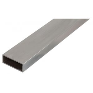 GAH Alberts rechthoekige buis aluminium zilver 50x20x2 mm 1 m 471705