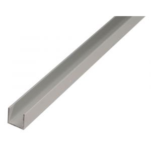 GAH Alberts U-profiel aluminium zilver 8x20x8x1 mm 2 m 471910