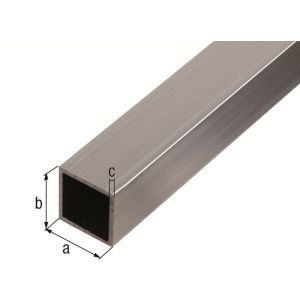 GAH Alberts vierkante buis aluminium blank 40x40x2 mm 2 m 472450