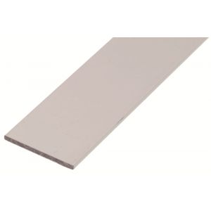 GAH Alberts platte stang aluminium wit 30x2 mm 1 m 474201