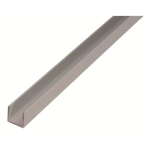 GAH Alberts U-profiel aluminium zilver 8x10x8 mm 1 m 473815