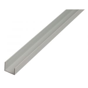 GAH Alberts U-profiel aluminium zilver 22x20x15x1 5 mm 1 m 475192