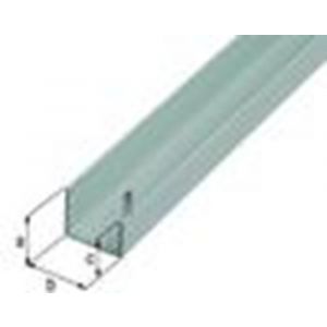 GAH Alberts U-profiel aluminium zilver 22x20x15x1 5 mm 1 m 475192