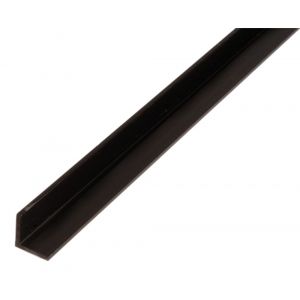 GAH Alberts hoekprofiel PVC zwart 15x15x1,2 mm 2 m 479114