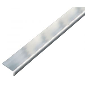 GAH Alberts hoekprofiel zelfklevend aluminium chroom 20x10x1 mm 1 m 488604