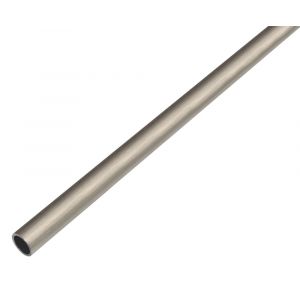 GAH Alberts ronde buis aluminium RVS optiek donker 8x1 mm 1 m 488703