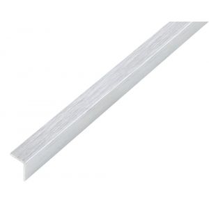 GAH Alberts hoekprofiel zelfklevend aluminium RVS optiek licht 20x20x1 mm 1 m 489021