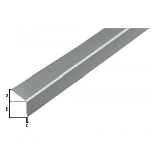 GAH Alberts hoekprofiel zelfklevend PVC RVS optiek 30x30x1,5 mm 1 m 433024