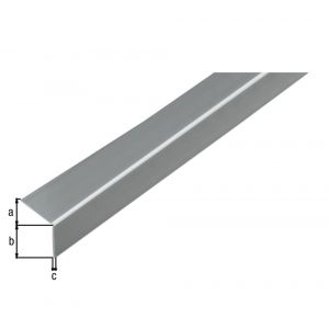GAH Alberts hoekprofiel zelfklevend PVC RVS optiek 30x30x1,5 mm 2,6 m 433031