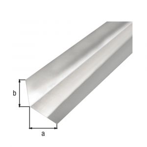 GAH Alberts gladde plaat gefaceteerd L aluminium blank 50x50 mm 2 m 462802