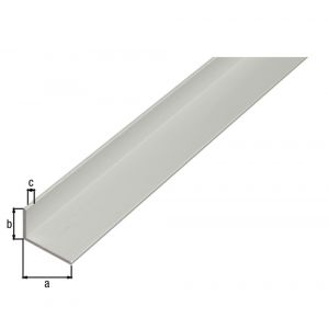 GAH Alberts hoekprofiel aluminium zilver 40x10x2 mm 2,6 m 480189