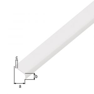 GAH Alberts afdeklijst rond zelfklevend PVC wit 19x7x1 mm 1 m 485245