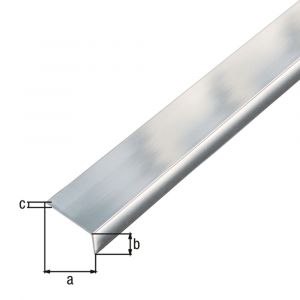 GAH Alberts hoekprofiel zelfklevend aluminium chroom 20x10x1 mm 1 m 488604