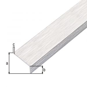 GAH Alberts hoekprofiel zelfklevend aluminium RVS optiek licht 25x15x1,5 mm 1 m 489120