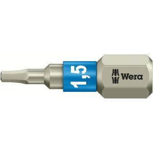 Wera 3840/1 TS zeskant bit Hex-Plus inbus RVS 1.5x25 mm 05071070001