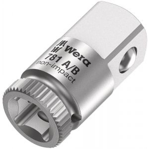 Wera 781 A 1/4 inch dopsleutel adapter 781 A/C 1/2 inch x 36 mm x 1/4 inch 05042671001