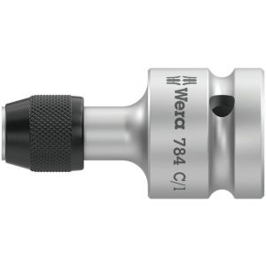 Wera 784 C 1/2 inch bit adapter met snelwisselfunctie artikelnummer 784 C/1x1/4 inch x 50 mm 05042760001