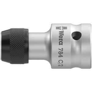 Wera 784 C 1/2 inch bit adapter met snelwisselfunctie artikelnummer 784 C/2x5/16 inch x 50 mm 05042768001