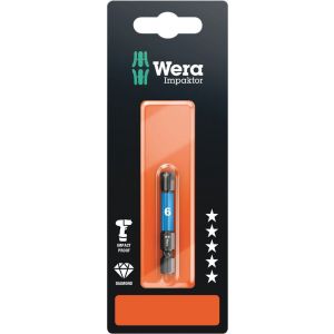 Wera 840/4 IMP DC Impaktor bit Hex-Plus inbus ZB 6x50 mm 05073946001