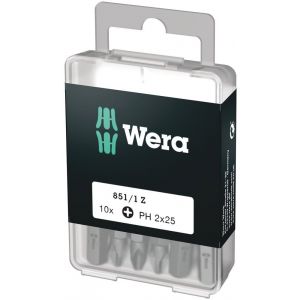 Wera 851/1 Z DIY bit Phillips PH 1x25 mm 10 delig 05072400001