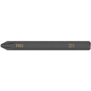 Wera 851 S Phillips kruiskopbit voor slagschroevendraaier PH 2x70 mm 05018161001