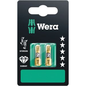 Wera 855/1 BDC ZB bit Pozidriv PZ 2x25 mm 2 delig 05073339001