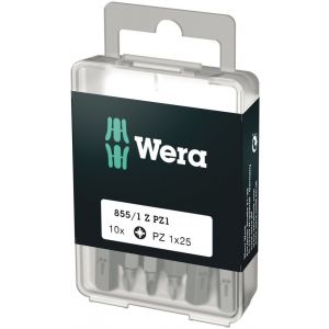 Wera 855/1 Z DIY bit Pozidriv PZ 1x25 mm 10 delig 05072403001