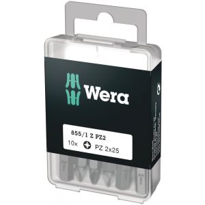 Wera 855/1 Z DIY bit Pozidriv PZ 2x25 mm 10 delig 05072404001