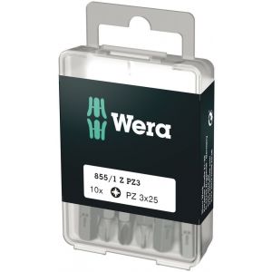 Wera 855/1 Z DIY bit Pozidriv PZ 3x25 mm 10 delig 05072405001