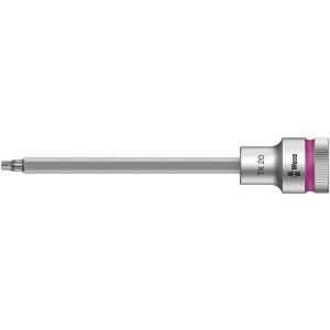 Wera 8767 C HF Torx Zyklop bitdop met 1/2 inch aandrijving vasthoudfunctie TX 20x140 mm 05003850001