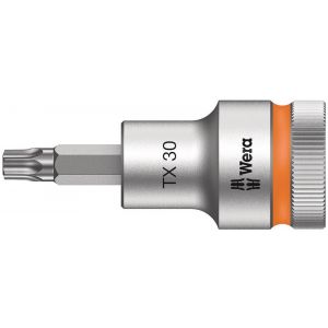 Wera 8767 C HF Torx Zyklop bitdop met 1/2 inch aandrijving vasthoudfunctie TX 30x60 mm 05003833001