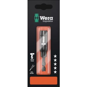 Wera 897/4 IMP R ZB Impaktor houder met spanring en ringmagneet 1/4 inch x 75 mm 05073990001